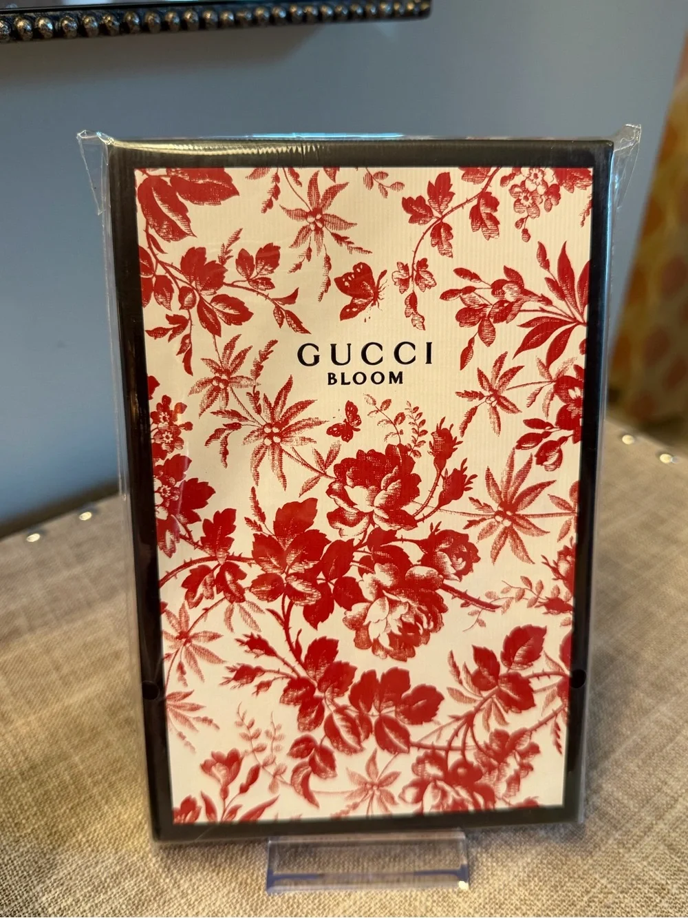 GWP for Gucci Bloom ~  Floral Art Print in Red and White